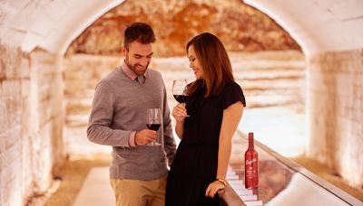 Perfect winter's day at Penfolds